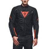 Dainese Smart Jacket LS Sport - Black / Flo Red