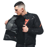 Dainese Smart Jacket LS Sport - Black / Flo Red