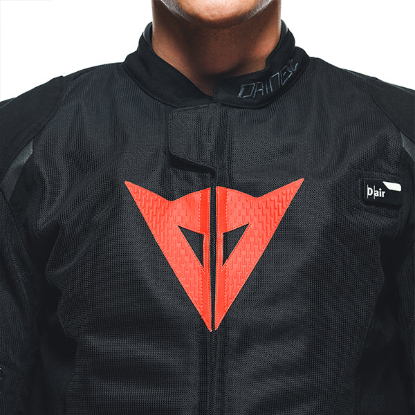 Dainese Smart Jacket LS Sport - Black / Flo Red