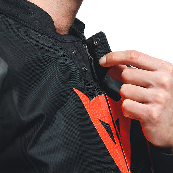 Dainese Smart Jacket LS Sport - Black / Flo Red