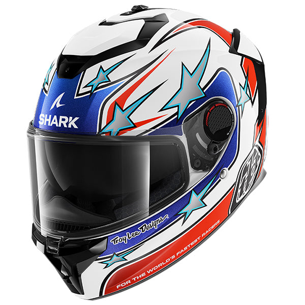 Shark Spartan GT Pro Flagstaff - White / Blue / Red