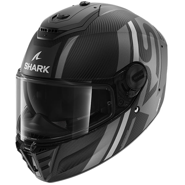 Shark Spartan RS Carbon Shawn Matt - Silver / Anthracite