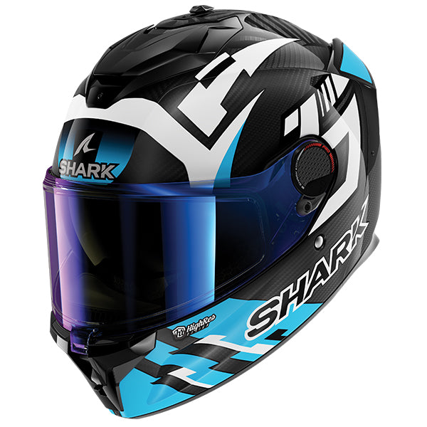 Shark Spartan GT Pro Carbon Zarco - White / Blue