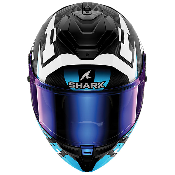 Shark Spartan GT Pro Carbon Zarco - White / Blue