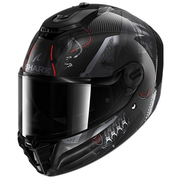 Shark Spartan RS Carbon Xbot - Black / Anthracite / Red