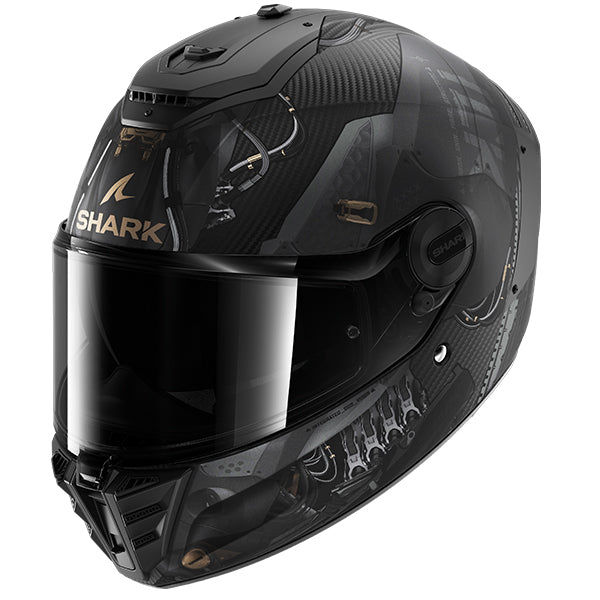 Shark Spartan RS Carbon Xbot Matt - Black / Anthracite / Gold