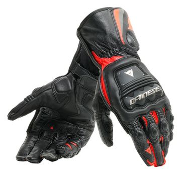 Dainese Steel-Pro Glove - Black / Flo Red