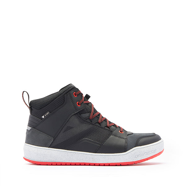 Dainese Suburb D-WP Shoes - Black / White / Red Lava