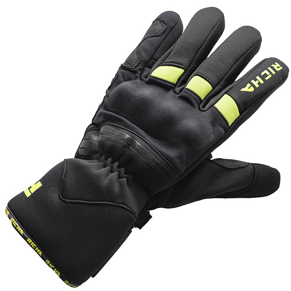 Richa Summit Evo Gloves - Black / Flo Yellow