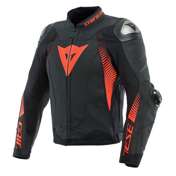 Dainese Super Speed 4 Leather Jacket - Black / Red