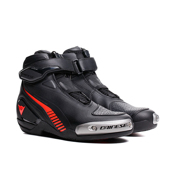 Dainese Superya Shoes - Black / Flo Red