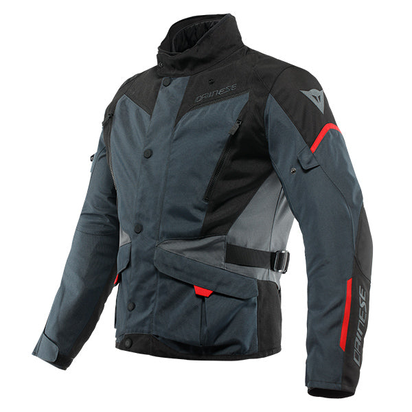 Dainese Tempest 3 D-Dry Jacket - Ebony / Black / Lava Red