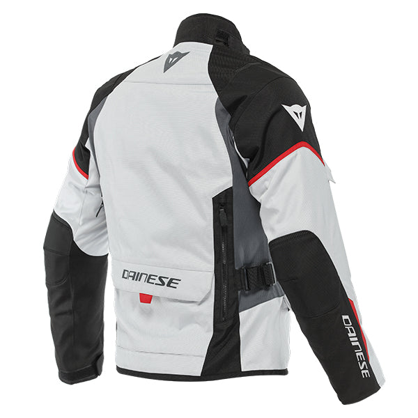 Dainese Tempest 3 D-Dry Jacket - Glacier Grey / Black / Lava Red