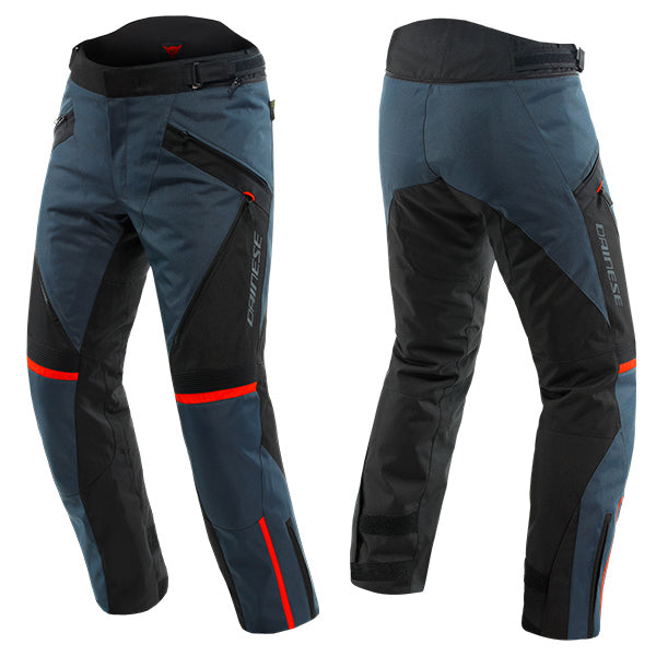 Dainese Tempest 3 D-Dry Trousers - Ebony / Black / Lava Red