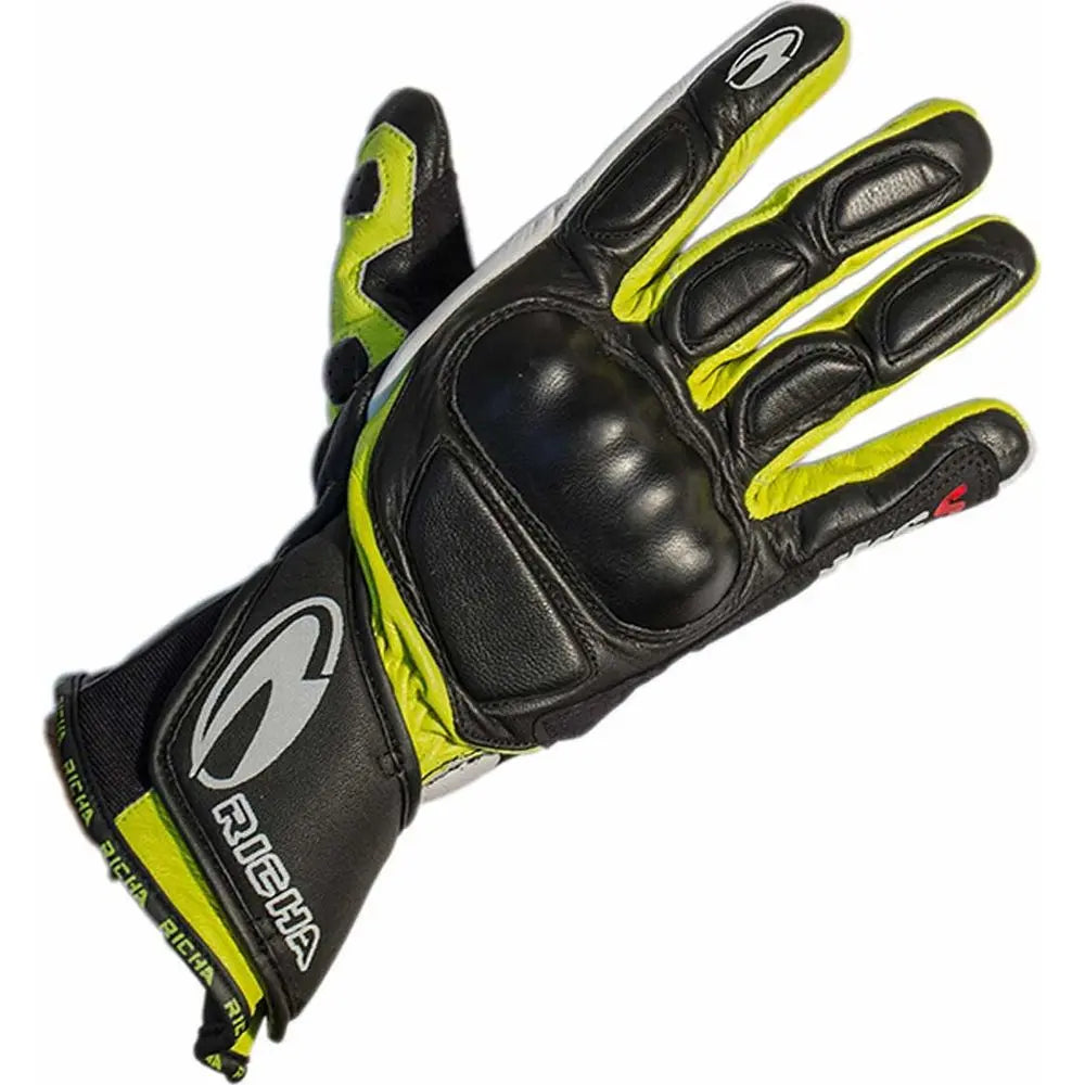 Richa WSS Gloves - Black / White / Yellow