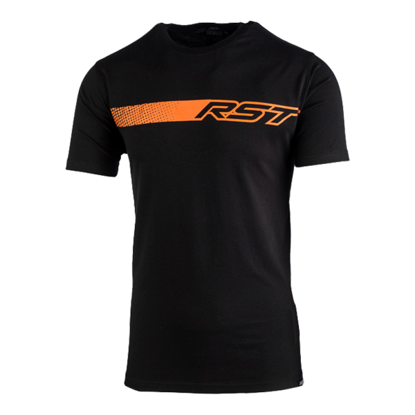 Fade Mens T-Shirt - Black / Orange