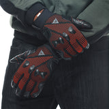 Dainese Unruly Ergotek Gloves - Black / Flo Red