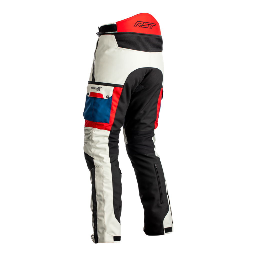 RST Pro Series Adventure-X Mens Textile Trousers - Ice/Blue/Red