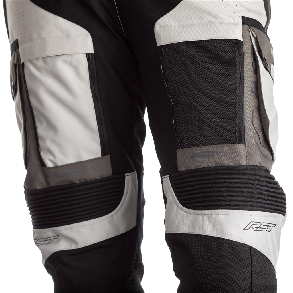 RST Pro Series Adventure-X Mens Textile Trousers - Grey / Silver