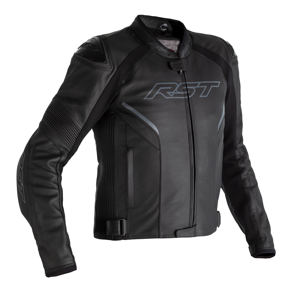 RST Sabre CE Mens Leather Jacket - Black / Black – Ryder Motorcycles