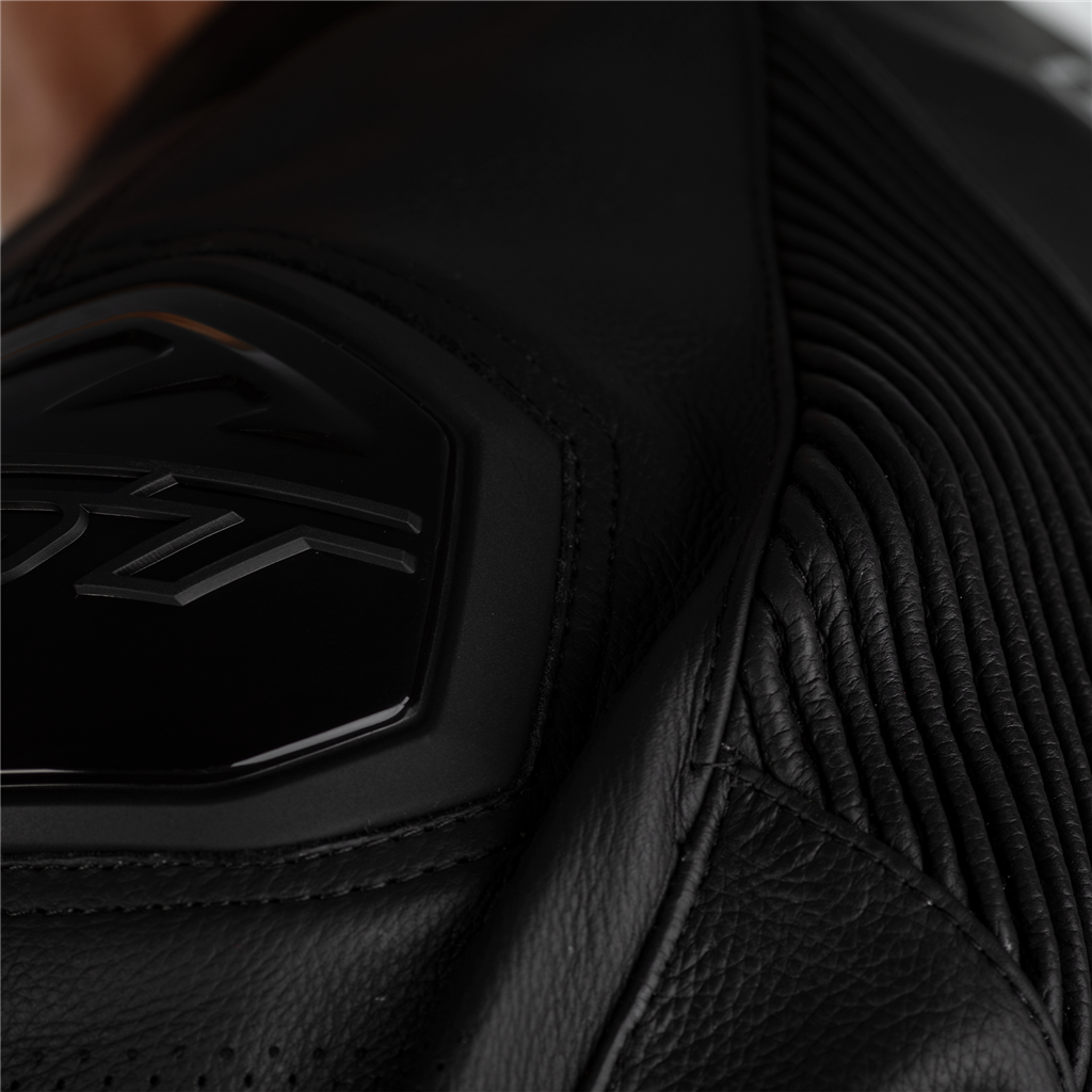 RST Sabre CE Mens Leather Jacket - Black / Black