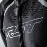 RST Sabre CE Mens Leather Jacket - Black / White